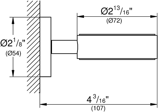 GROHE Essentials - Halter (langlebige Oberfläche, geeignet zum Bohren oder Kleben), hard graphite, 4