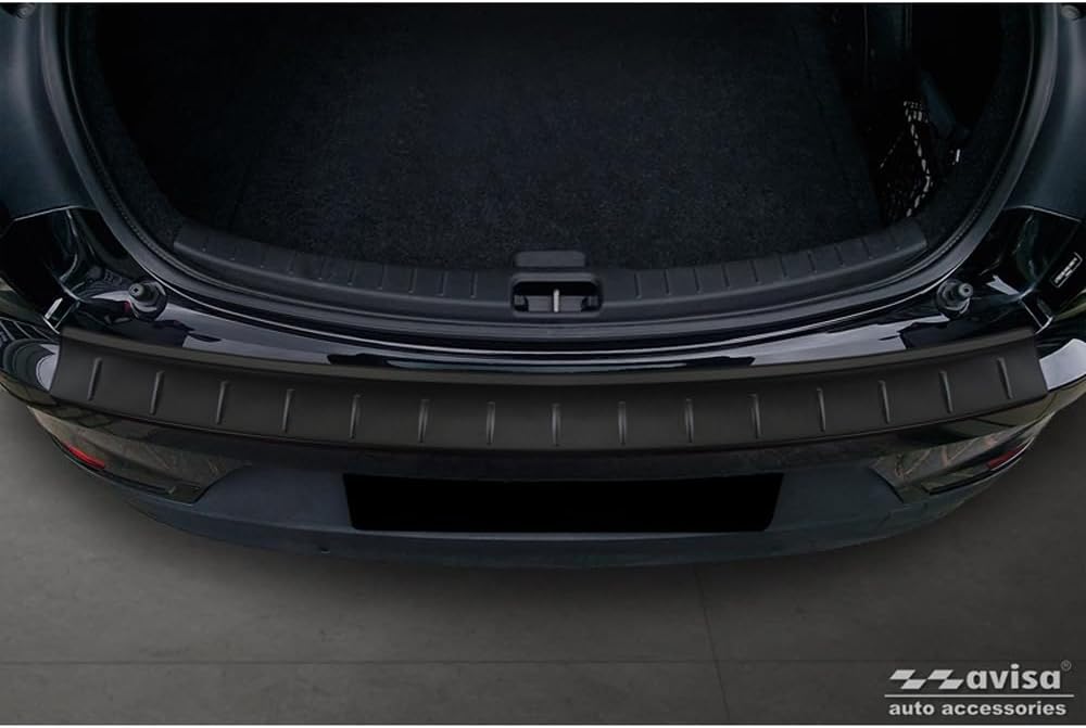 Avisa Matt-Schwarz Edelstahl Heckstossstangenschutz kompatibel mit Polestar 2 2019-2023 & Facelift 2