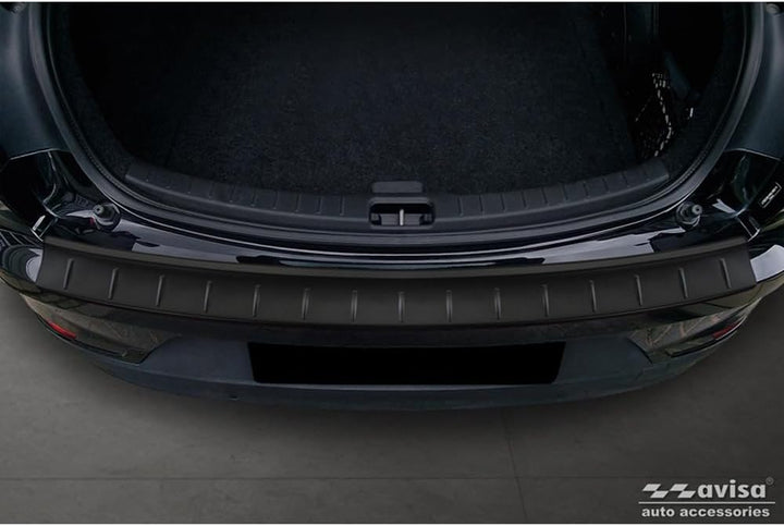 Avisa Matt-Schwarz Edelstahl Heckstossstangenschutz kompatibel mit Polestar 2 2019-2023 & Facelift 2