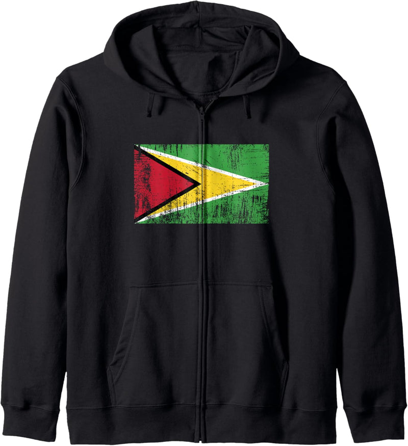 Guyana Flagge-Fahne Geschenk Fussball-Fan Sport Kapuzenjacke