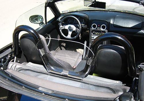Überrollbügel für Mazda MX-5 Miata Roadster NA NB 1989–05 Schwarz