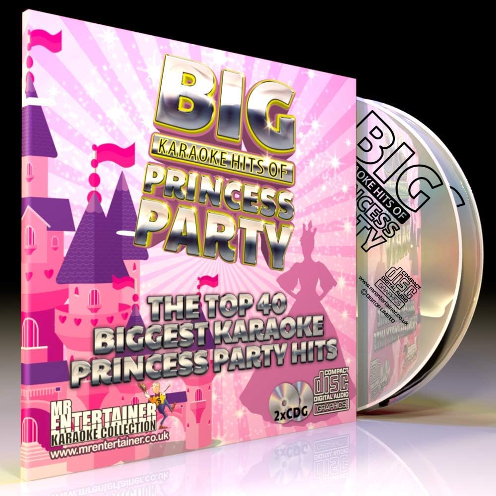 Mr Entertainer Big Karaoke Hits of Princess Party - Double CD+G (CDG) Pack. 40 Best Ever Girls Kids
