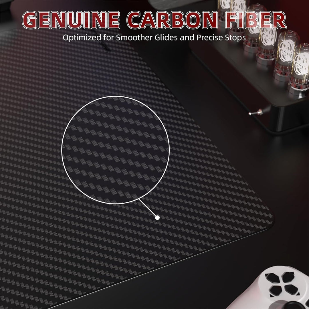 MAGIC-REFINER x Attack Shark CM04 Gaming-Mauspad aus Kohlefaser für Geschwindigkeit und Kontrolle, E