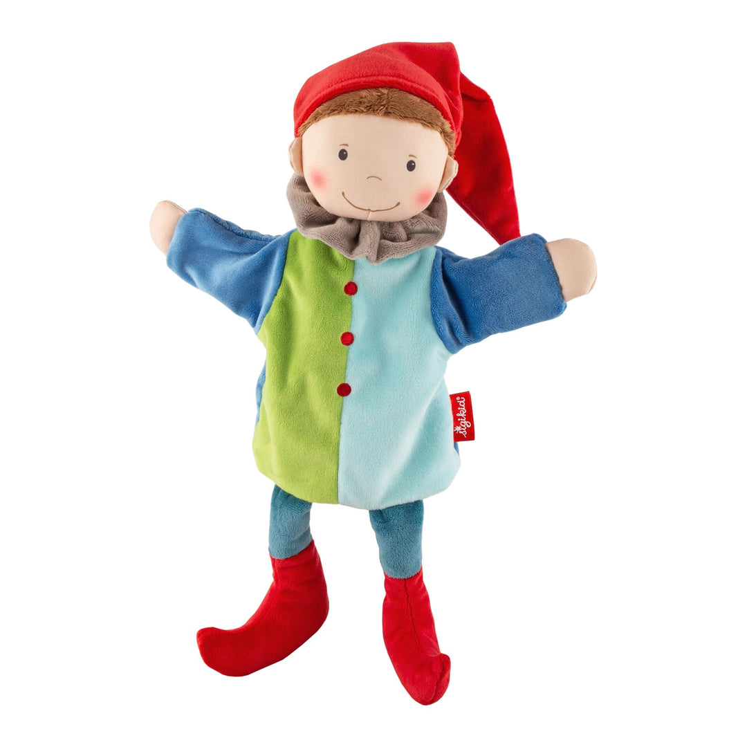 sigikid 43345 Handspielpuppe, Mehrfarbig/Kasper, OneSize, Mehrfarbig/Kasper