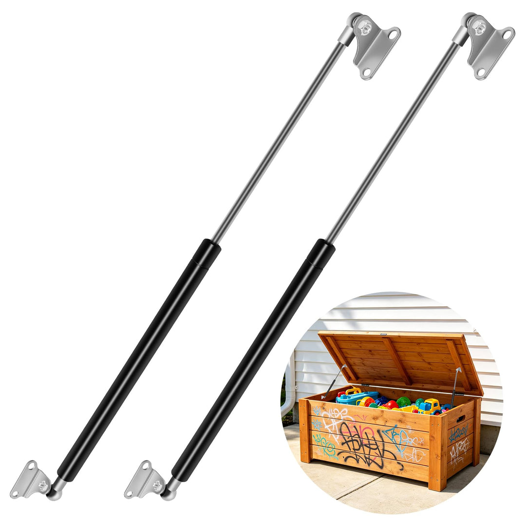 500MM 20.4KG/200N Gasdruckfeder Gasdruckdämpfer 2 Stück mit L Förmigen Gasfeder Haltern Universal Hy
