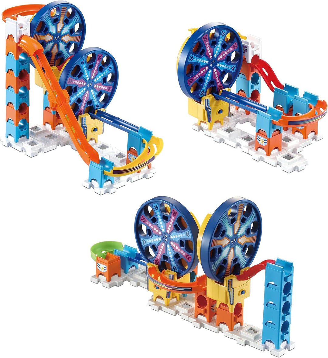 VTech Marble Rush - Fun Fair Set M300 E – Interaktive Murmelbahn mit spannenden Bahnelementen, versc