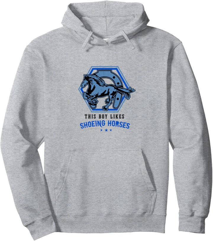 Horse Hufe Metallarbeiter Hufschmied Beschlagen Pferde Pullover Hoodie