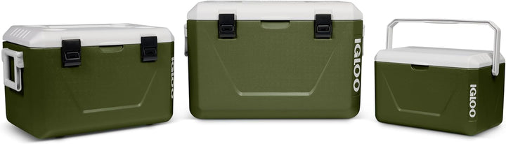 IGLOO Stapelbare Passiv‑Kühlboxen Set 55L + 27L + 11L – Platzsparende Camping‑Kühlboxen, robust & le
