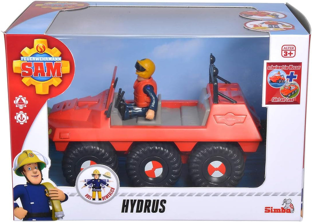 Simba 109251051 Feuerwehrmann Sam Hydrus Fahrzeug mit Einer Figur One Size