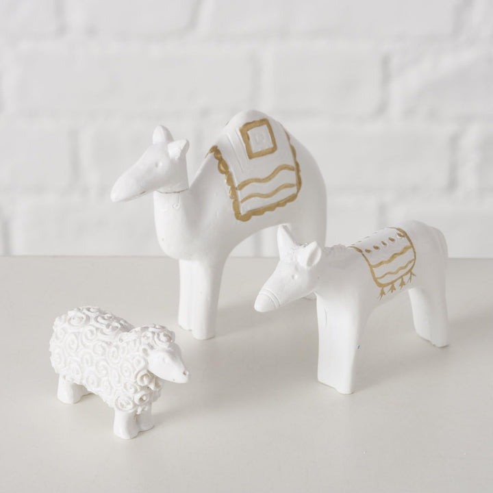 Boltze Home Minimalistische Weihnachtskrippe NATOS, 11 Figuren