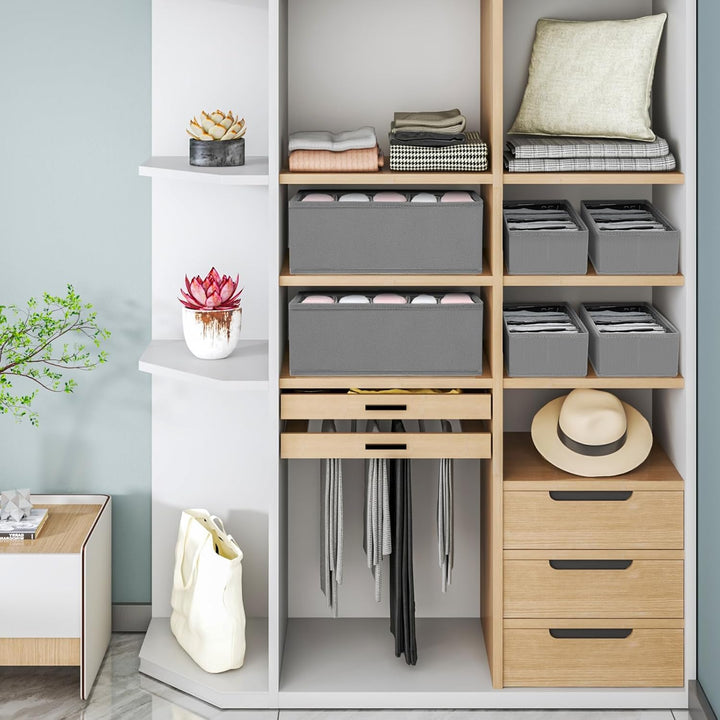 Homsorout Schubladen Organizer Kleiderschrank Organizer - Faltbare Aufbewahrungsbox Stoff Schubladen