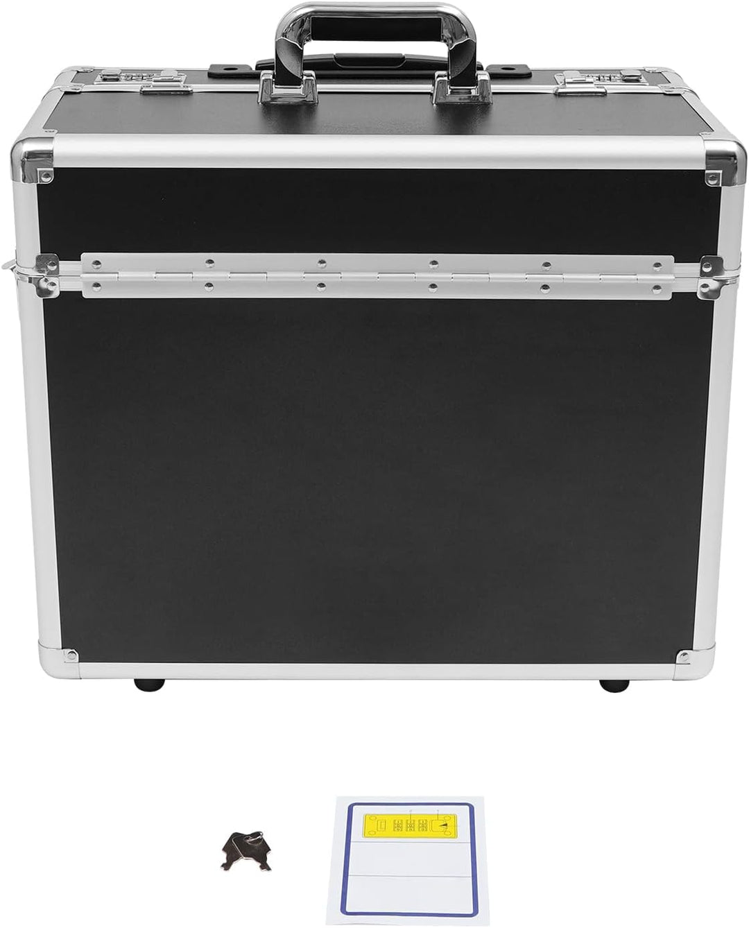 Rollbarer Aktenkoffer, Aluminiumlegierung Abschliessbarer Aktenkoffer, rollbare Aktenbox mit Telesko