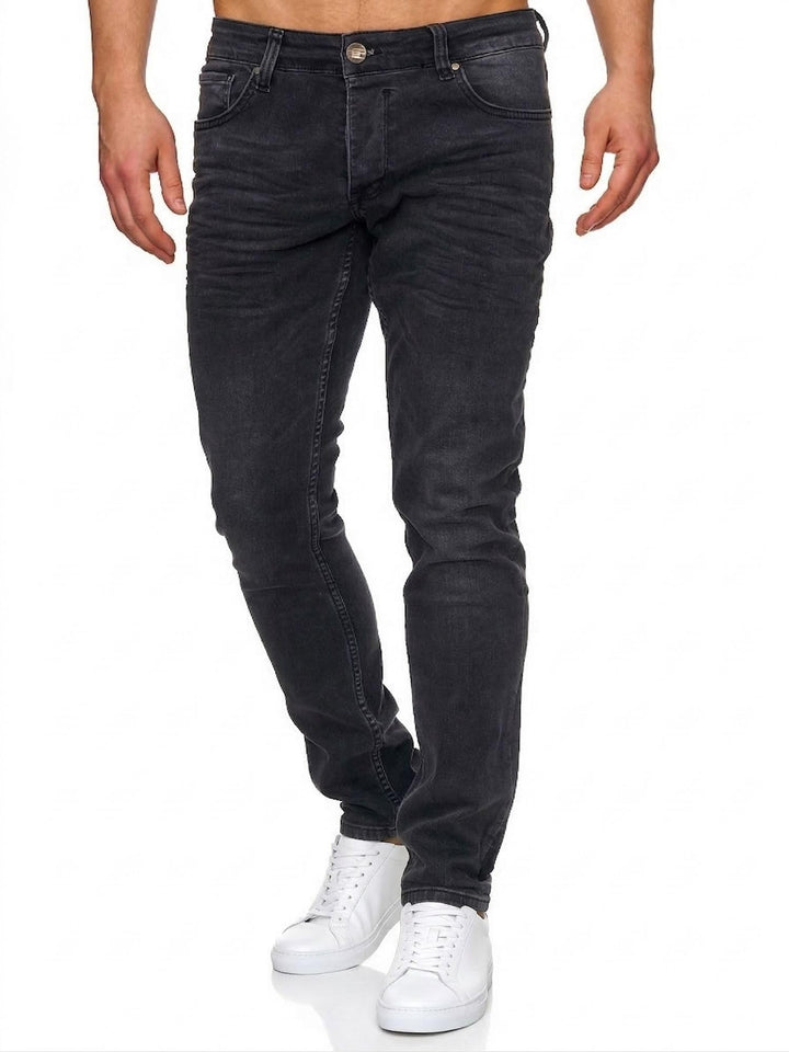 Tazzio Jeans Slim Fit Herren Jeanshose Stretch Designer Hose Denim 16533 29W / 30L Schwarz, 29W / 30