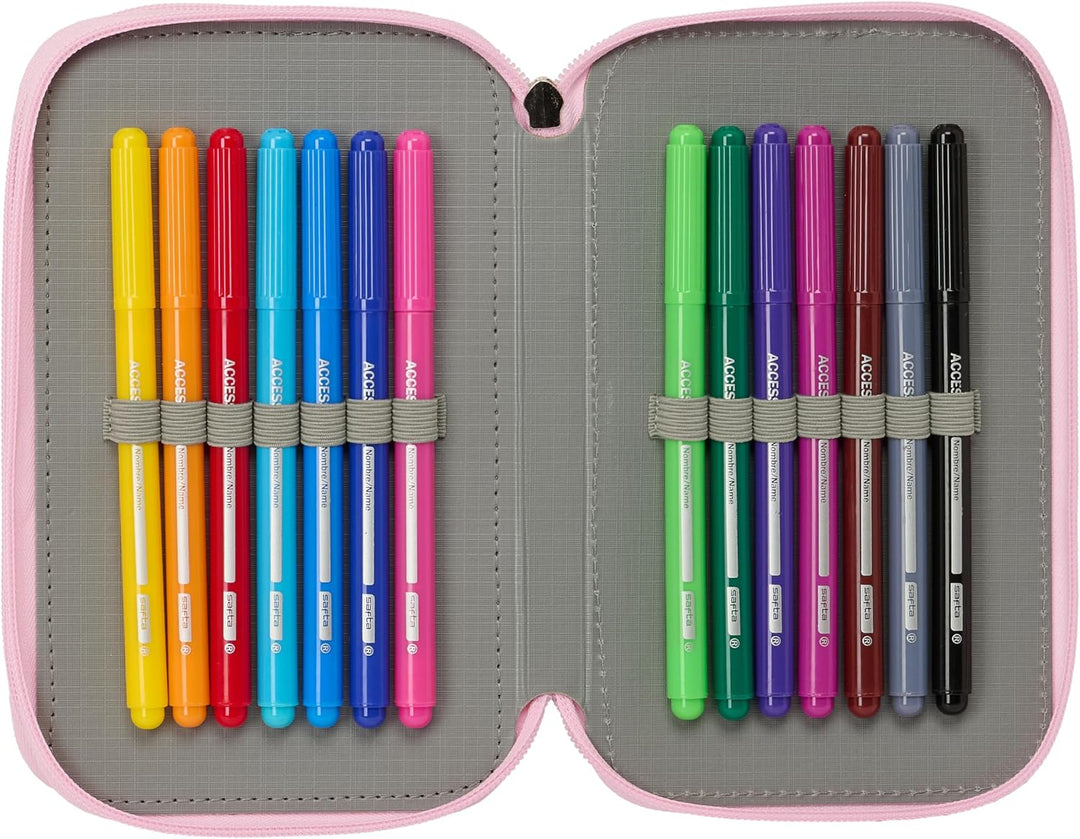 K-POP Demon Hunters ICONIC Schulmäppchen mit 37 Utensilien, Kindermäppchen, ideal für Kinder von 5 b