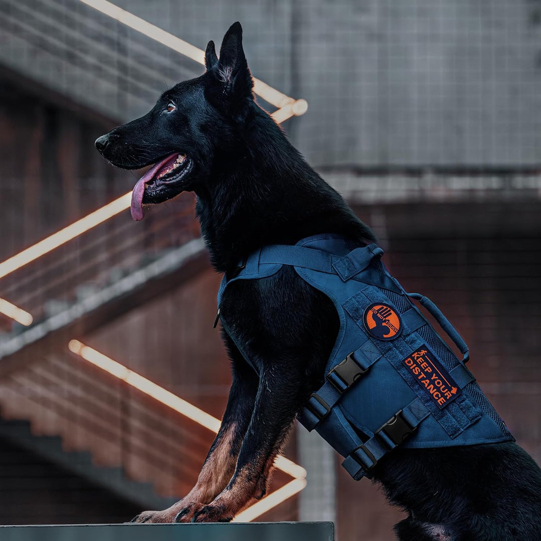 OneTigris No-Pull Hundegeschirr, AIRE MESH Einstellbar Sicherheitsgeschirr Ultra Atmungsaktiv für Gr