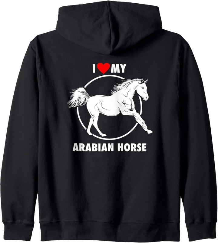 Ich liebe mein arabisches Pferd Kapuzenjacke