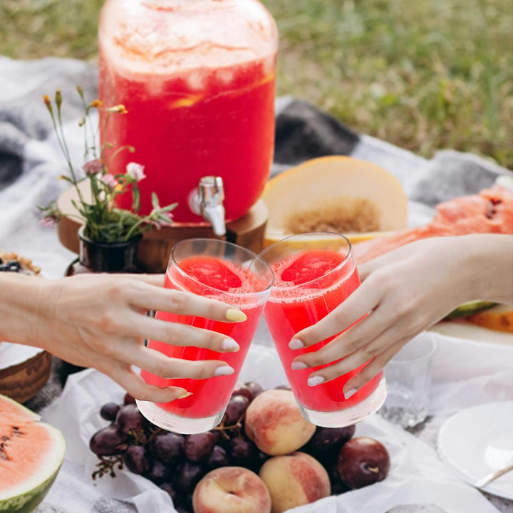 REALWAY Bruchsichere Trinkgläser aus Kunststoff, transparent, bruchsicher, spülmaschinenfest, BPA-fr