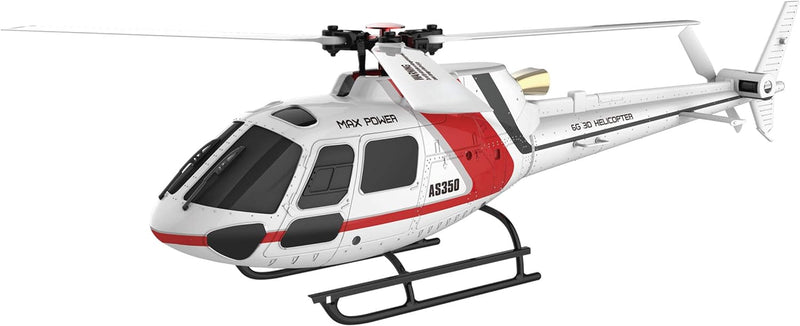 Amewi AS350 RC Hubschrauber RtF 700er, Rot/Weiss