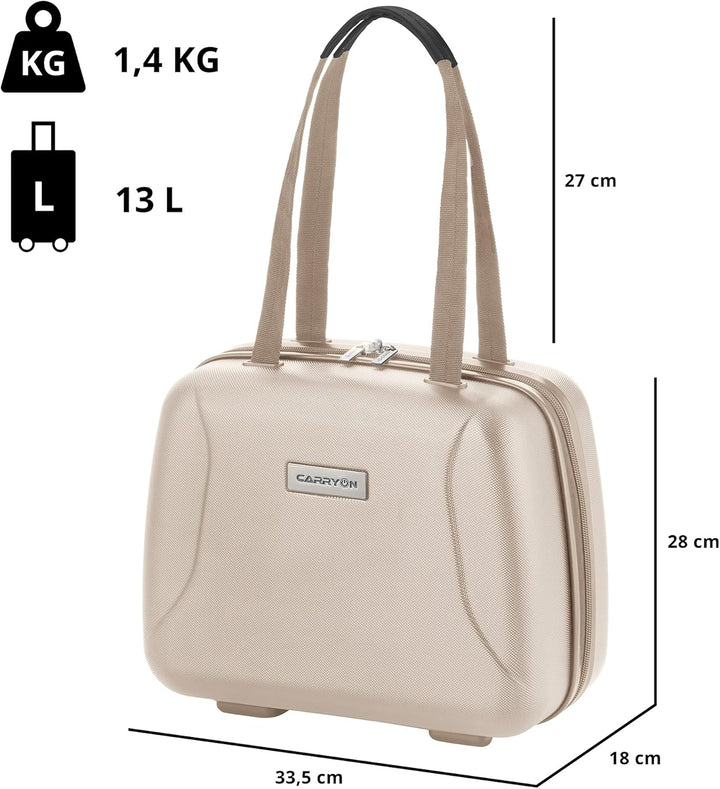 CarryOn Skyhopper Kosmetikkoffer Damen Hartschale - Beautycase Klein - Handgepäck 13 Liter - Schloss