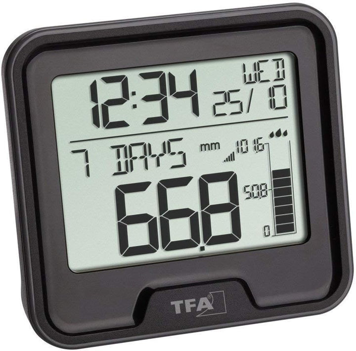 TFA 47.3005.01 Funk-Regenmesser Drop Niederschlagsmesser (schwarz mit Batterien)