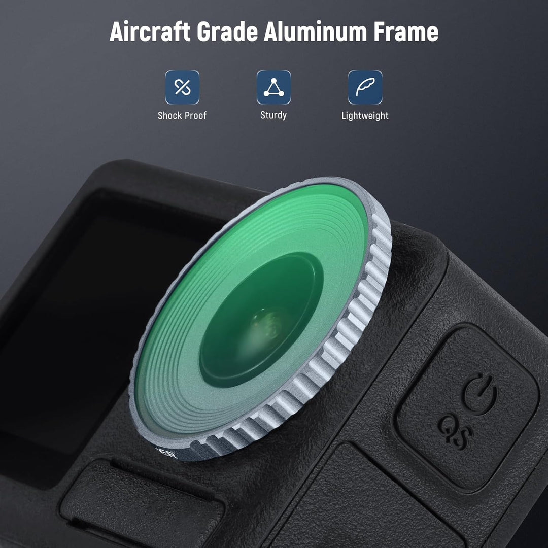 NEEWER Black Diffusion 1/4 Filter, Kompatibel mit DJI Osmo Action 5 Pro und 4, mehrfach beschichtete