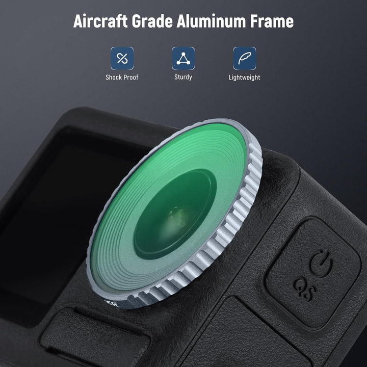 NEEWER Black Diffusion 1/4 Filter, Kompatibel mit DJI Osmo Action 5 Pro und 4, mehrfach beschichtete