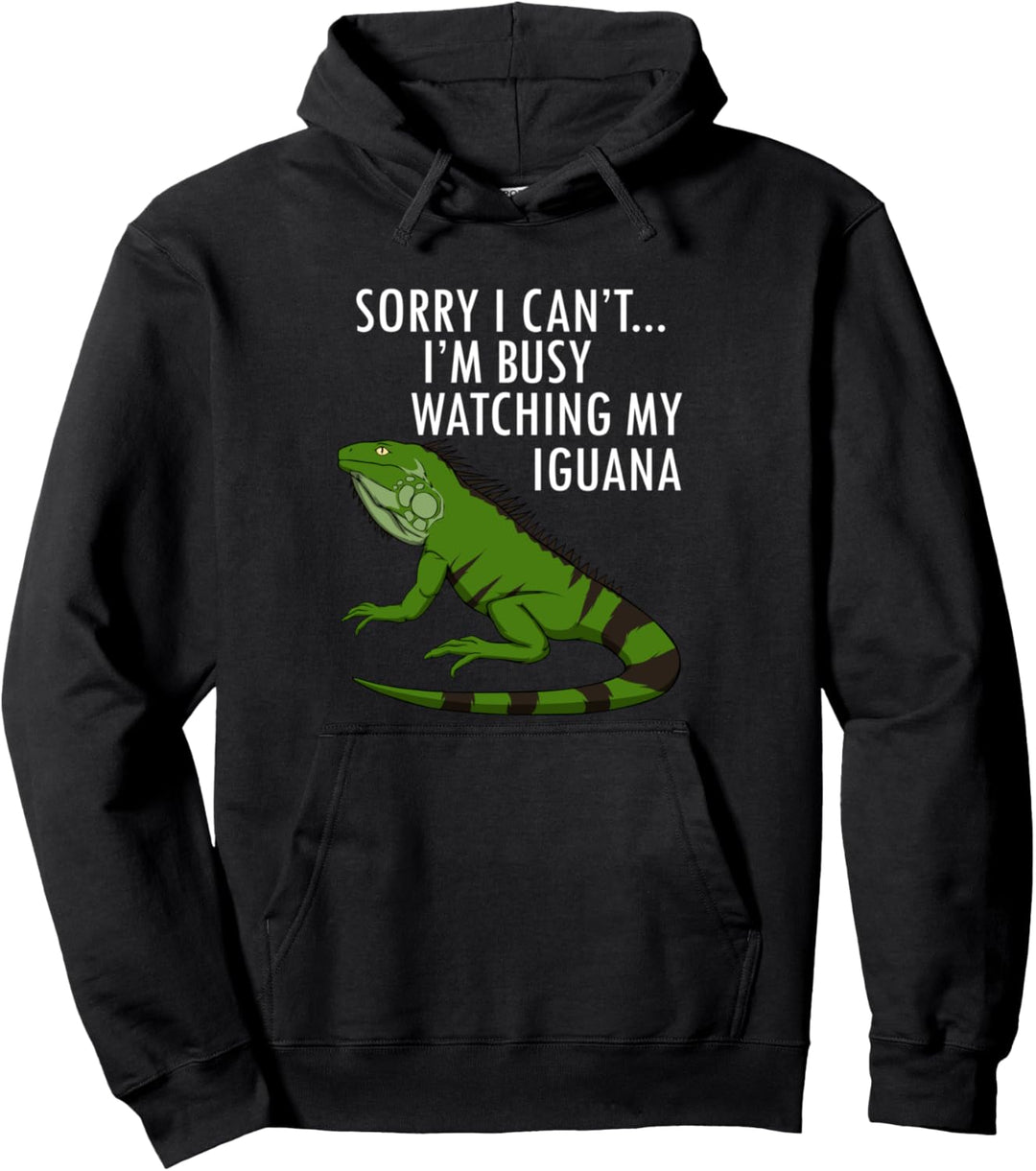 Ironischer Spruch Echse Leguan Reptil Pullover Hoodie