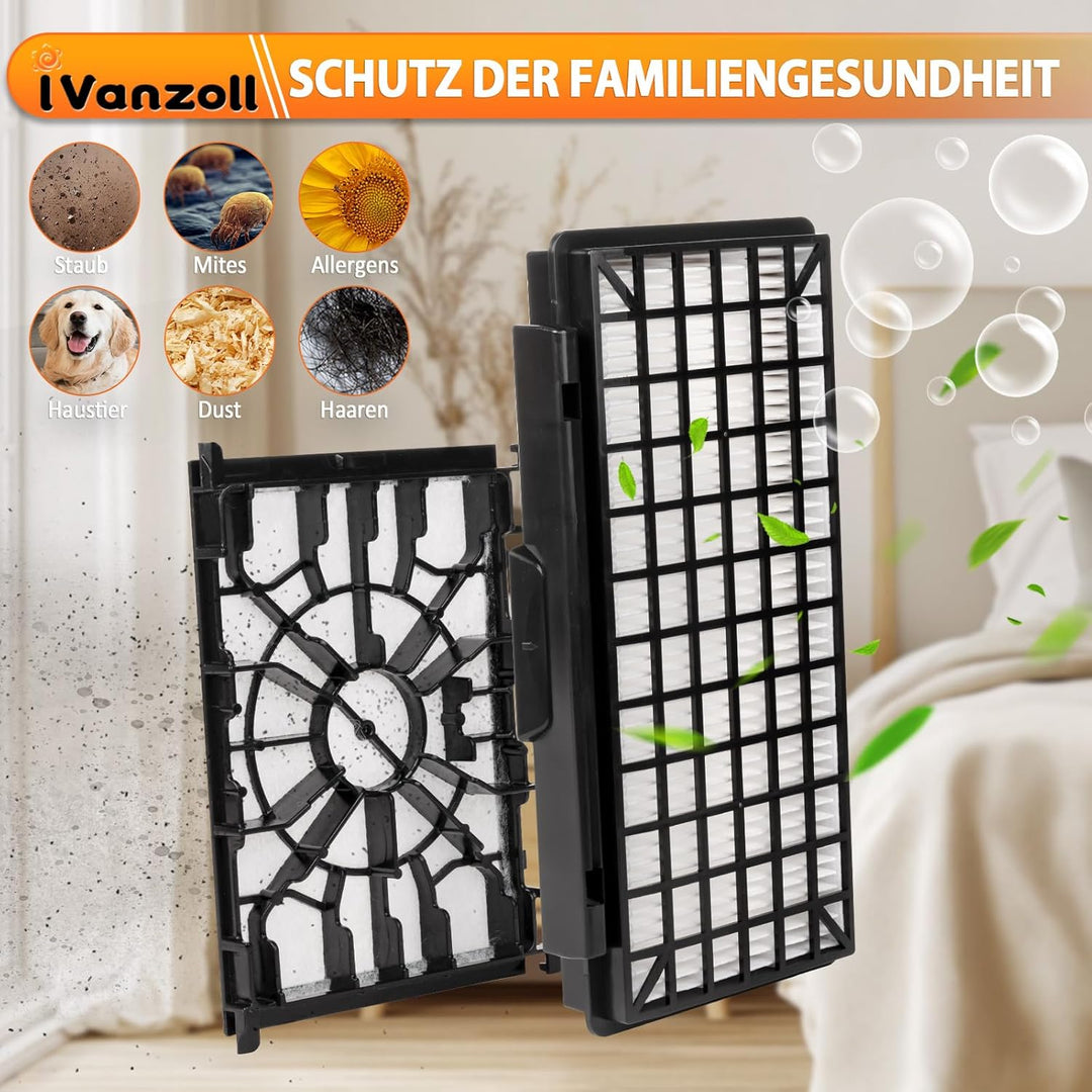 3 HEPA Filter+3 Motorschutzfilter Für Siemens Staubsauger Q5.0 extreme silencePower VSQ5X1230, Ersat