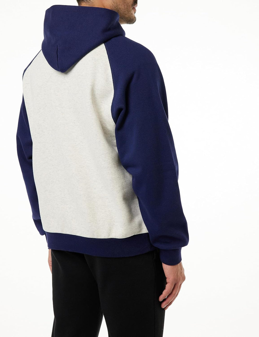 Champion Herren Legacy Athletics Polyfleece Kapuzenpullover (1er Pack) L Grigio Melange Chiaro/Blu M