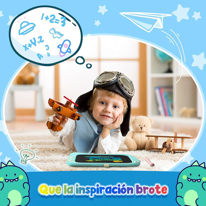 ORSEN LCD Schreibtafel Spielzeug ab 3 4 5 6 7 8 Jahre alt Junge Mädchen, 8,5-Zoll Bildschirm Zeichen