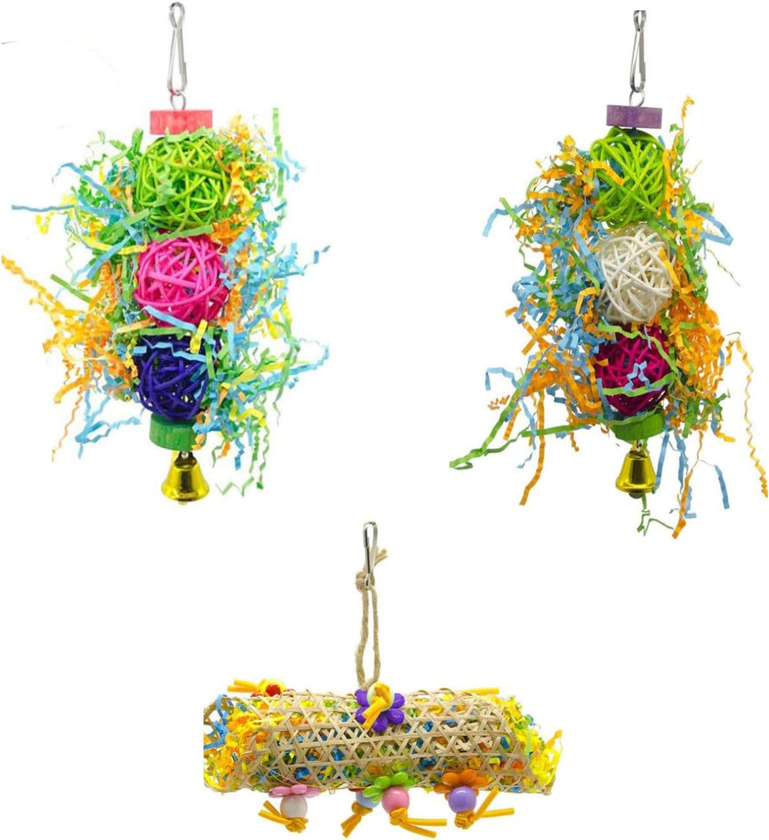 通用 IZF6 Wooden bird toy Parrot gnawing supplies, Acrylic