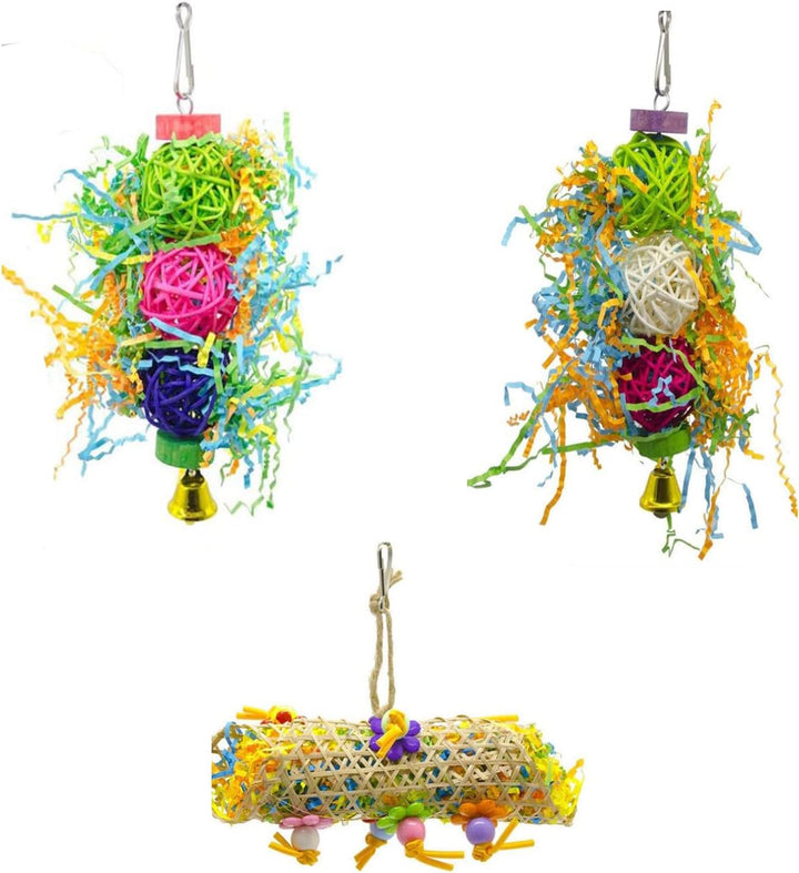 通用 IZF6 Wooden bird toy Parrot gnawing supplies, Acrylic