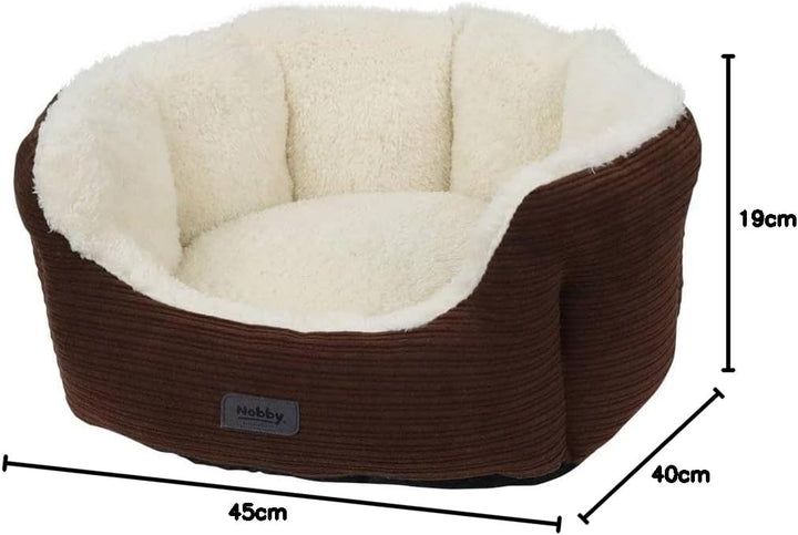 Nobby 61740 Komfortbett oval KAMBA braun; L x B x H: 45 x 40 x 19 cm