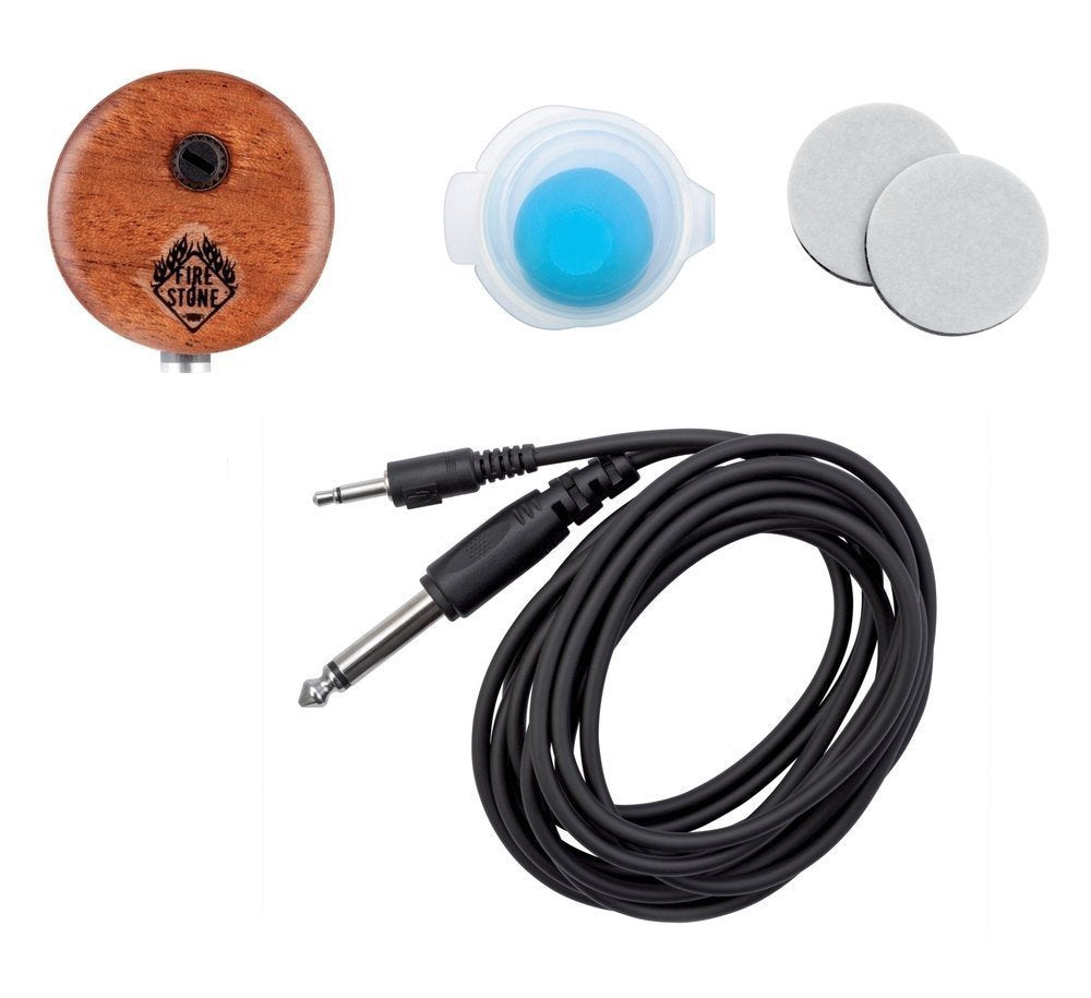Fire & Stone 942014 Akustiktonabnehmer UP-2 Piezo, rund, Volumenregler, UP-2