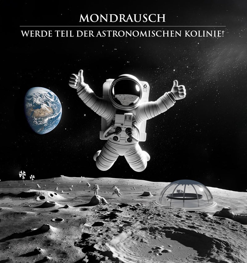 Mondgrundstück Geschenk Space Present | Mond Besitzurkunde mit Wunschname | originelles für Geburtst