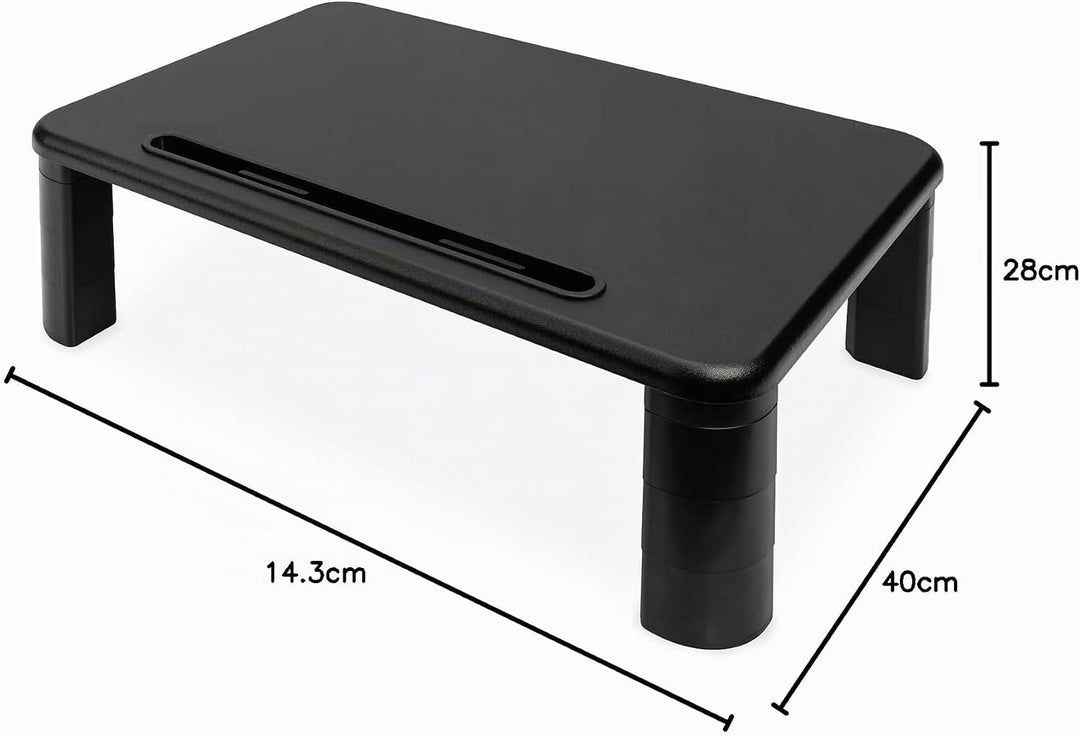 DIGITUS Ergonomische Monitor-Erhöhung - 3 Höhen Bildschirm-Ständer - Traglast 10 kg - Tablet- & Smar