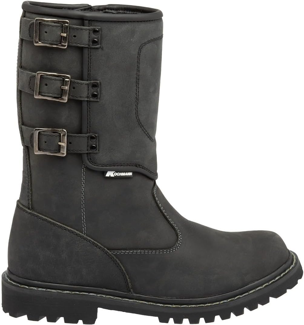 Kochmann Nevada Motorradstiefel (Black,45) 45 EU Schwarz, 45 EU Schwarz