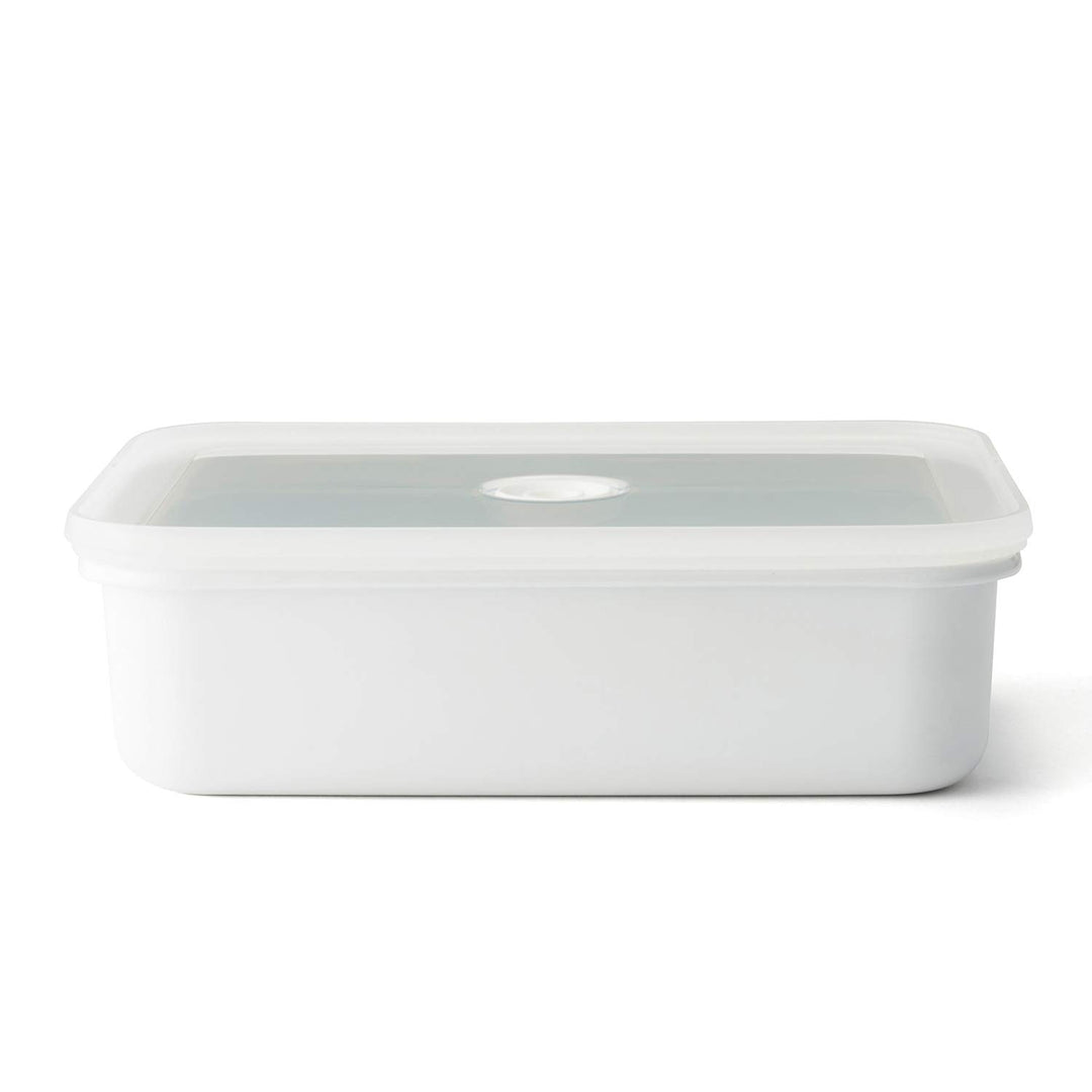 HoneyWare Vakuum Emaille, XL flach, 1,85L, Masse: 23,5 x 17,5 x 7 cm Frischhaltedose, XL Flach