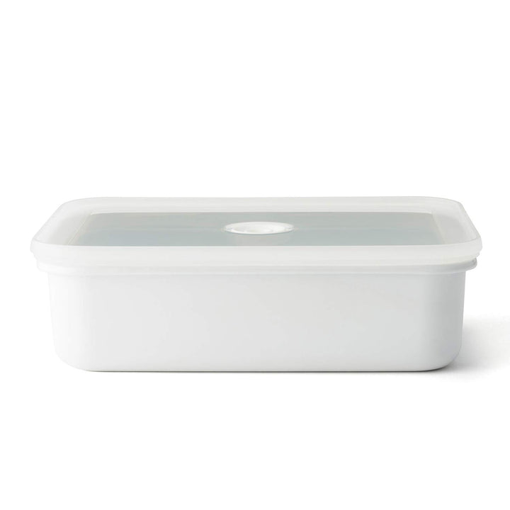 HoneyWare Vakuum Emaille, XL flach, 1,85L, Masse: 23,5 x 17,5 x 7 cm Frischhaltedose, XL Flach