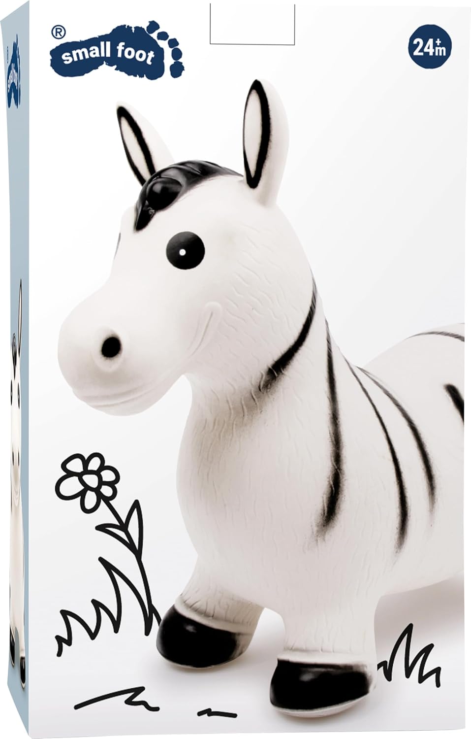 small foot Hüpftier "Zebra" für drinnen und draussen, aus robustem Kunststoff und nur 1,38 kg schwer