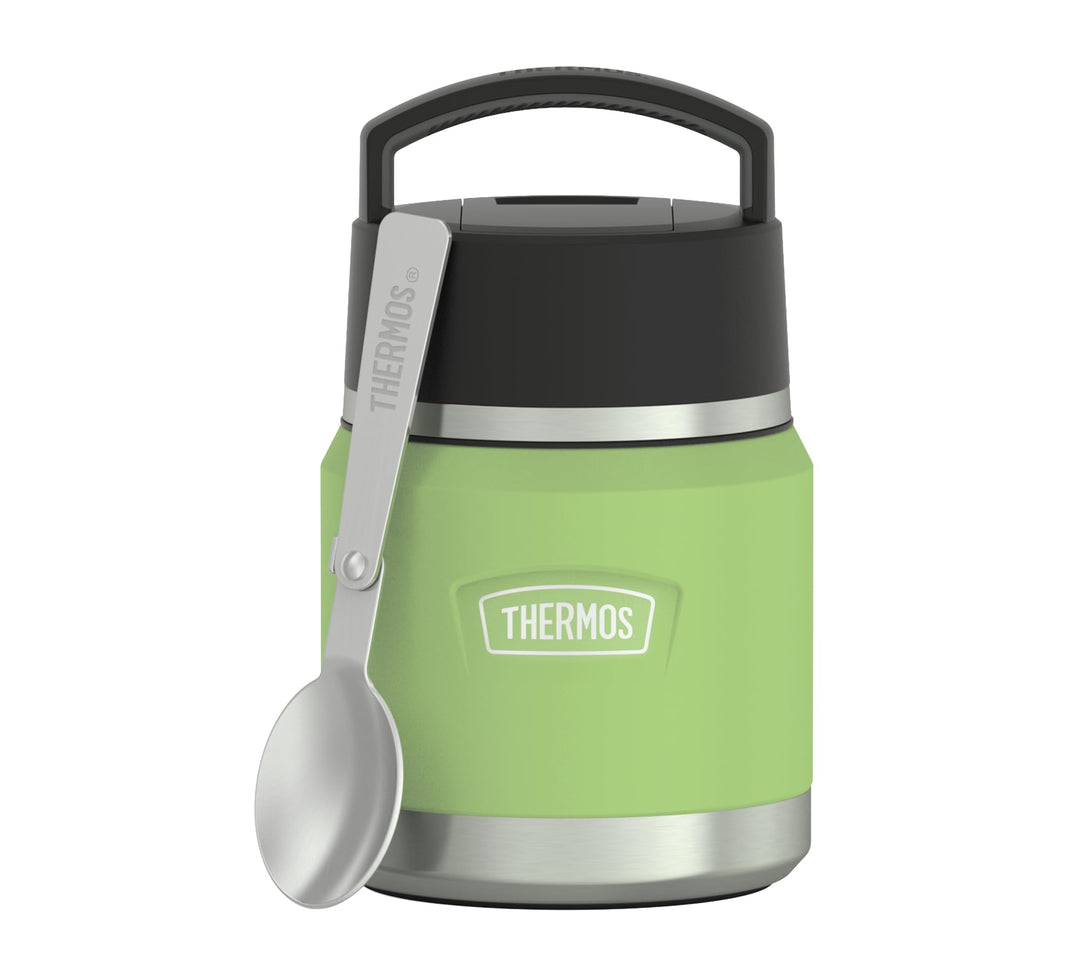 Thermos ICON Kids Thermobehälter für Essen 0,35l, grün, lime, Edelstahl, absolut dicht, hält Speisen