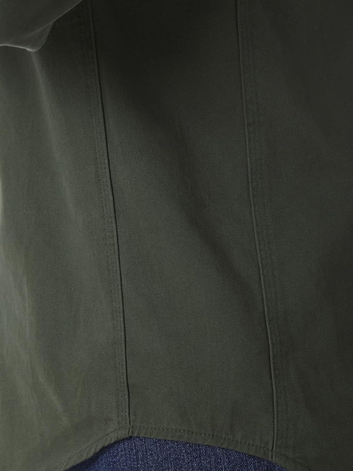 Wrangler Herren Logger Twill Langarm-Workshirt Logger Twill Langarm-Workshirt 3XL Lang Waldgrün, 3XL