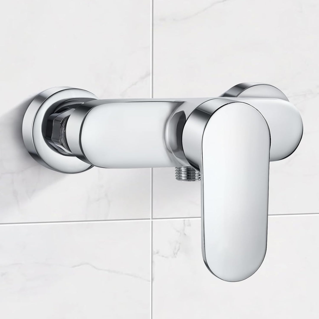Duscharmatur Einhebelmischer, Mischbatterie für Dusche Wandmontage, Brausearmatur Aufputz Bad, G ½ W