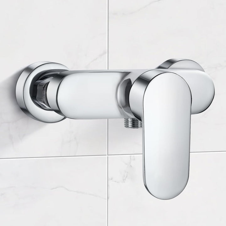 Duscharmatur Einhebelmischer, Mischbatterie für Dusche Wandmontage, Brausearmatur Aufputz Bad, G ½ W