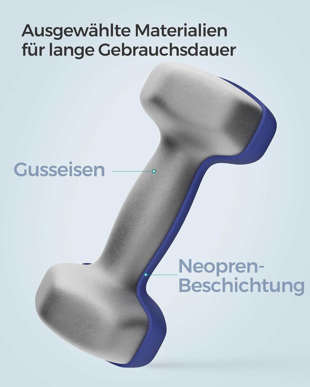 SONGMICS Hanteln, 2er Set,Hantelset, Kurzhanteln, Hexagon, Neopren-Beschichtung, Krafttraining, Work