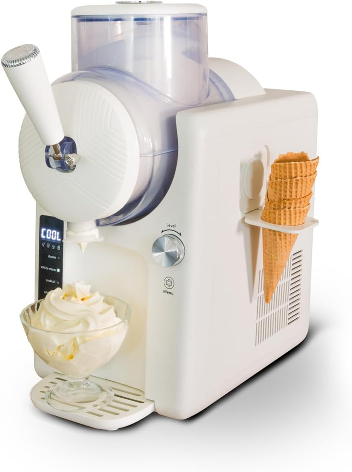 Unold 48950 Slush- und Softeismaschine Sofie mit Kompressor ca. 2 L 5 Programme für Slushies, Softei