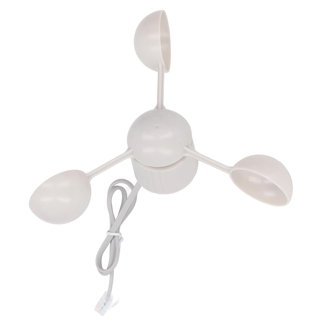 3-Tassen-Anemometer-Cup-Windgeschwindigkeitssensor, RJ11-Anschluss, Windrichtungsanzeige für Wetterm