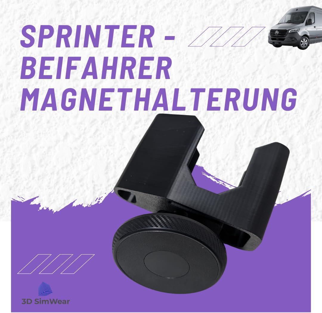 Generisch Beifahrer Magnet Logic-Mount Sprinter-Edition: Profi-Smartphonehalter für Mercedes Sprinte