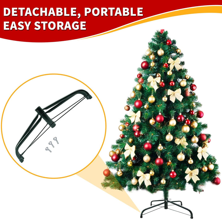 Christbaumständer 40/50/60 cm - Baumständer für Künstliche Weihnachtsbaum Kreuz Basis 150/210/240 cm