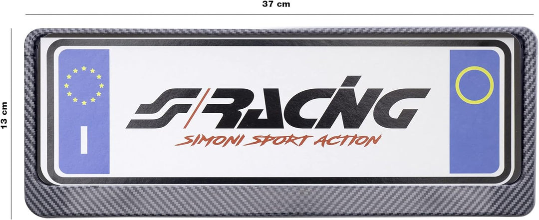 SIMONI RACING PTX/ACL Kennzeichenhalter vorne Carbon Look